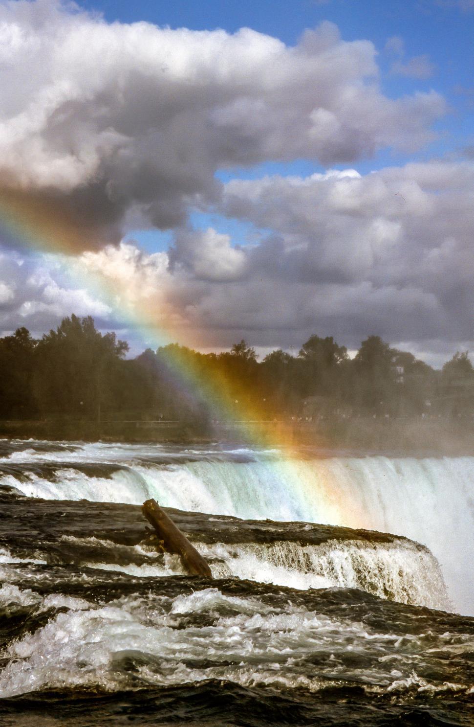 Free Image of View of Niagara Falls and Rainbow 