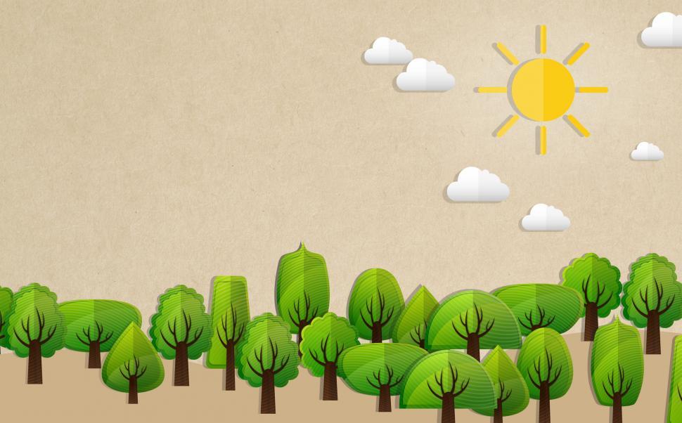 Free Image of Ecology Concept with Trees - With Copyspace 