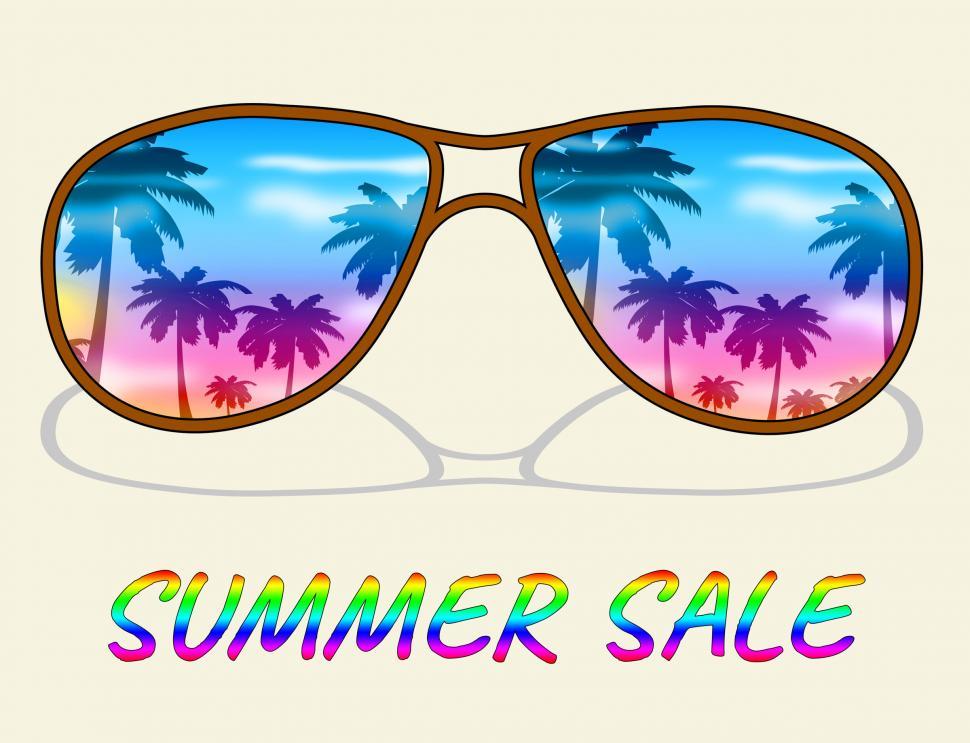 Free Image of Summer Sale Represents Hot Offers And Savings 