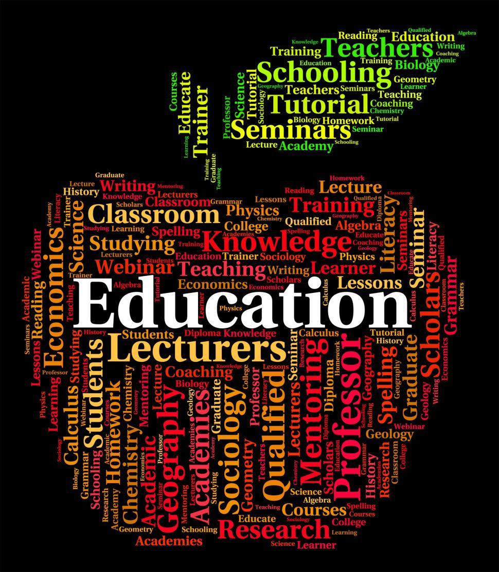 Free Image of Education Word Represents Words Study And Training 