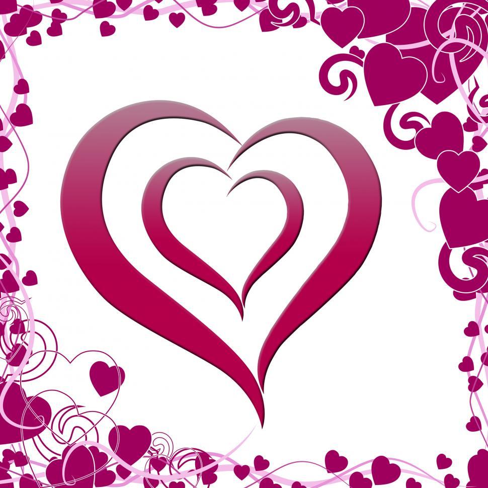 Free Image of Heart On Background Means Artistic Love Or Passionate Art 