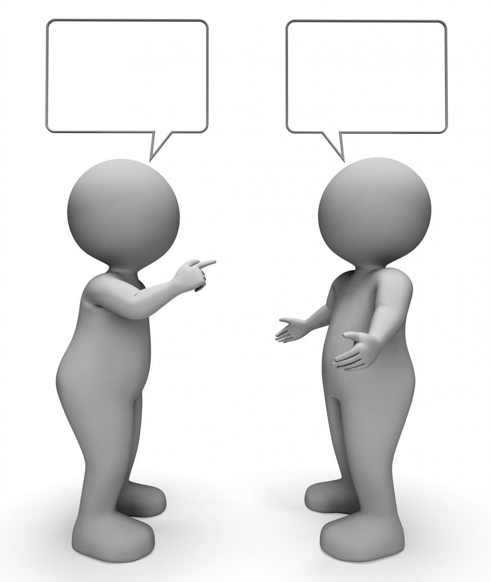 Free Image of Speech Bubble Indicates Copy Space And Chat 3d Rendering 