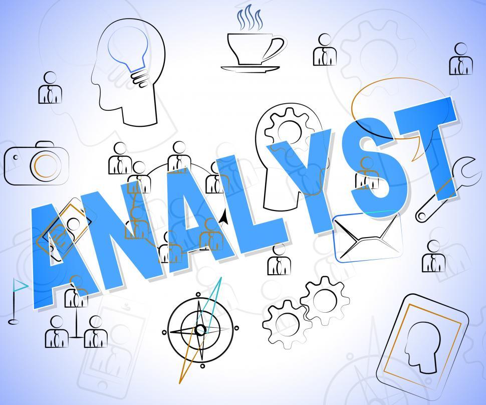 Free Image of Analyst Word Means Data Analytics And Analyse 