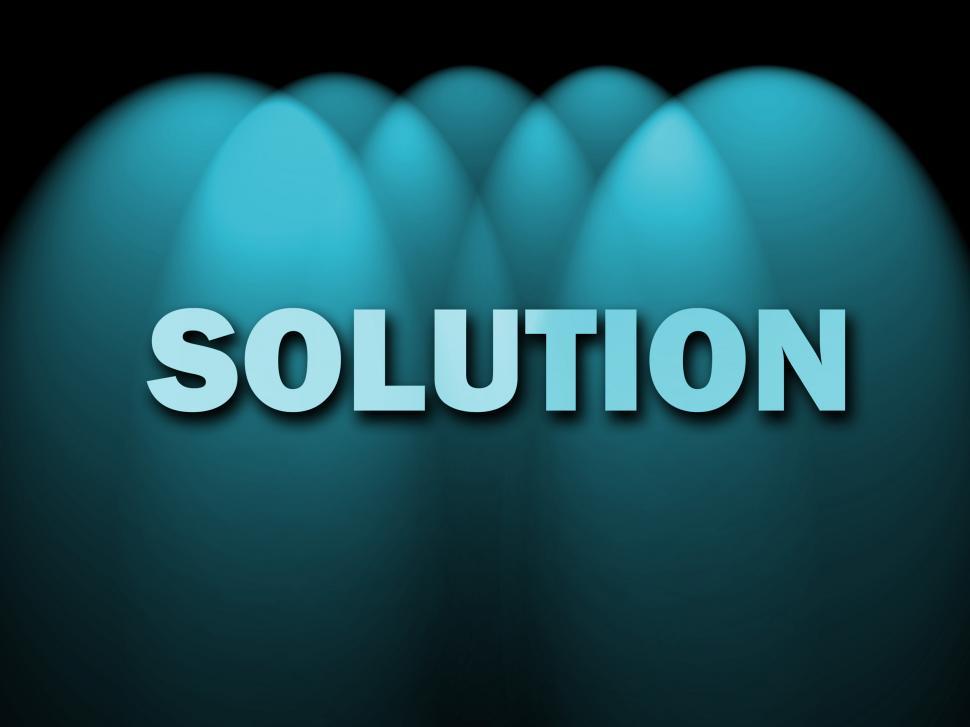 Free Image of Solution Words Shows Achievement Resolution Solving And Solved 