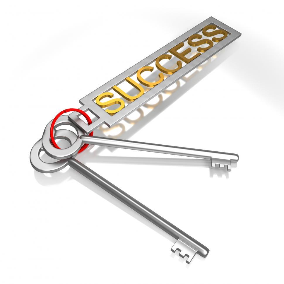 Free Image of Success Keys Shows Victory Achievement Or Successful 
