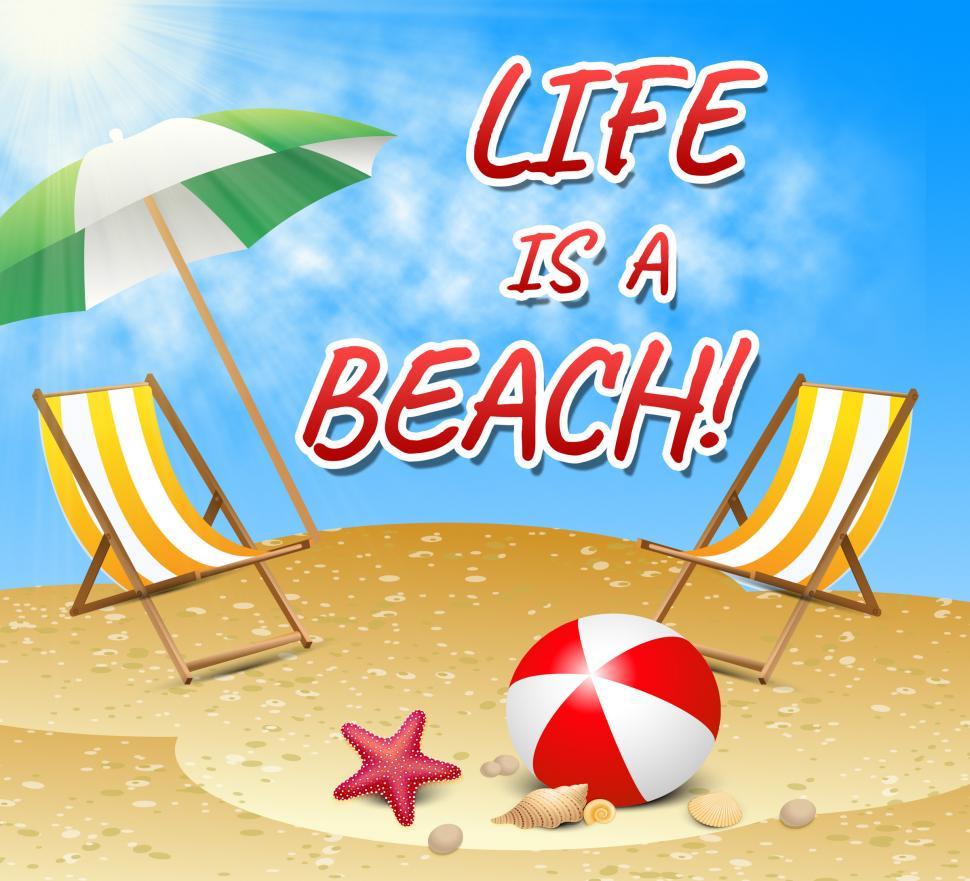 Free Image of Life A Beach Indicates Summer Time And Sunny 