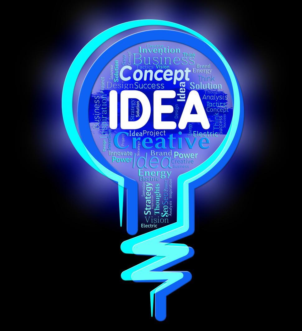 Free Image of Idea Lightbulb Represents Think Choices And Inventions  