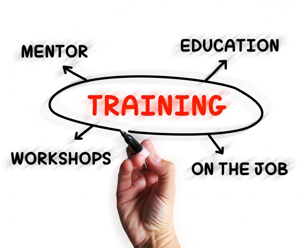 Free Image of Training Diagram Displays Mentorship Education And Job Preparati 