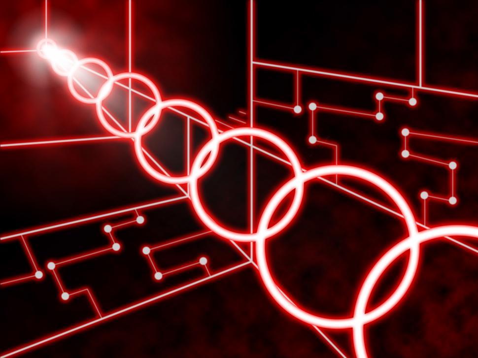 Free Image of Laser Circuit Background Means Futuristic Design Or Concept 