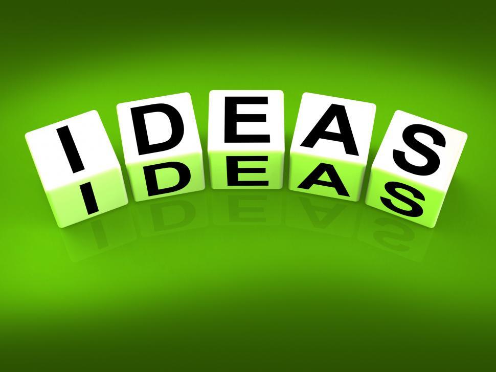 Free Image of Ideas Blocks Mean Thoughts Thinking and Perception 
