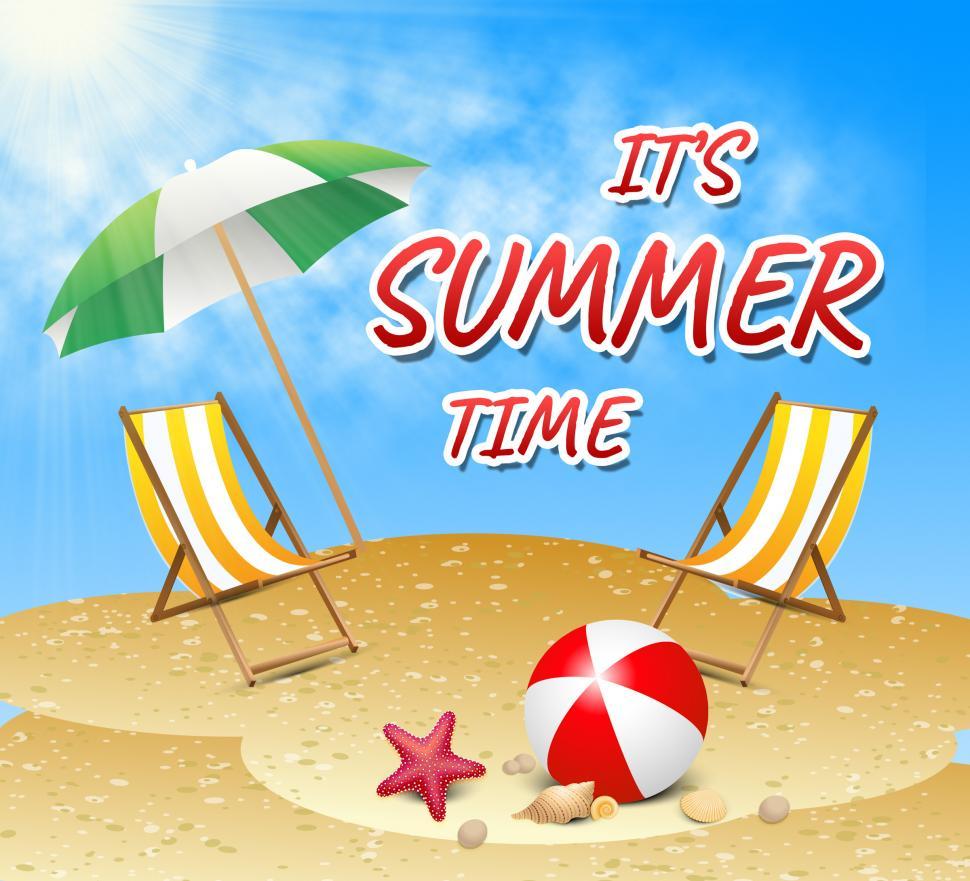 Free Image of Summer Time Shows On Holiday Vacationing Now 