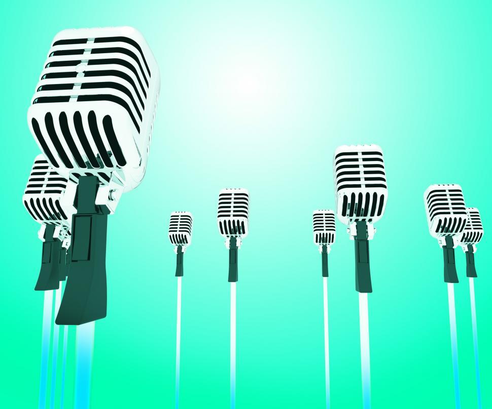 Free Image of Microphones Micl Shows Music Groups Band Or Singing Hits 