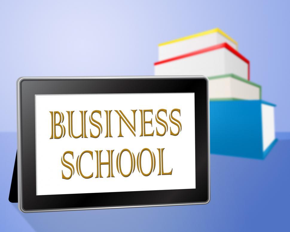 Free Image of Business School Shows Internet Learned And Online 