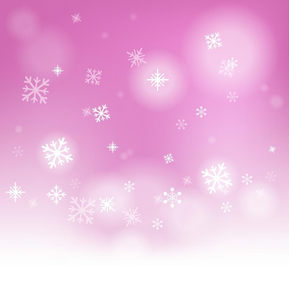 Free Image of Snow Flakes Background Means Seasonal Cold Or Frost 