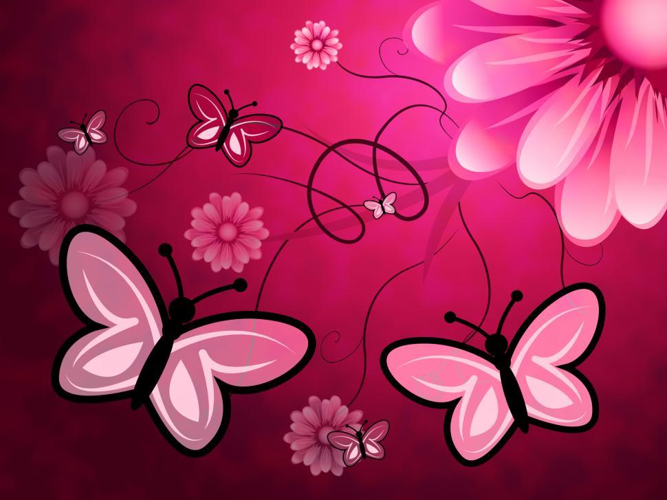 Free Image of Butterflies On Flowers Indicates Florist Butterfly And Bloom 
