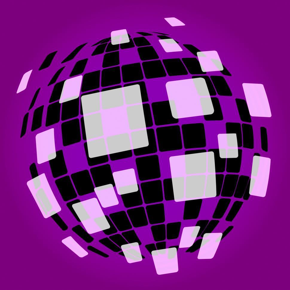 Free Image of Modern Disco Ball Background Shows Nightclub Or Light Spots 