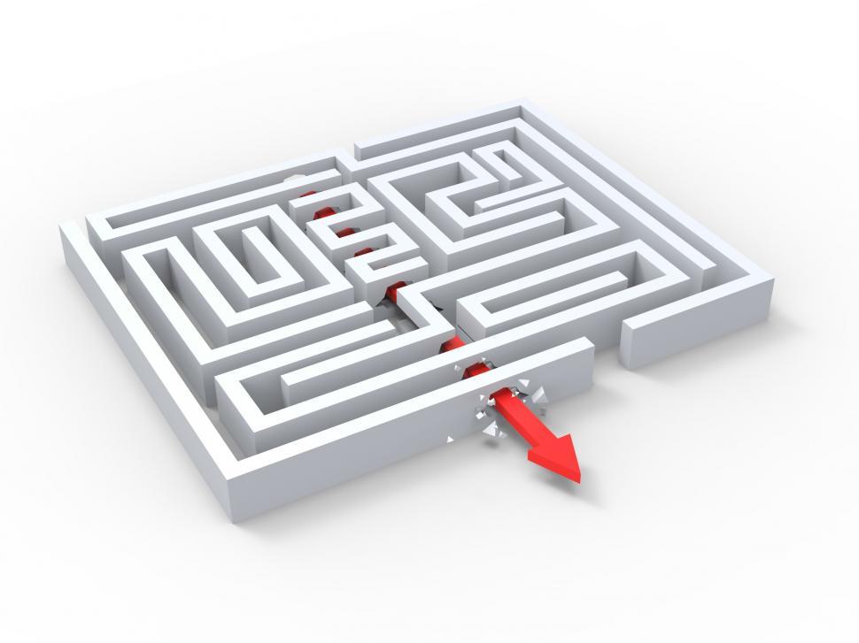 Free Image of Break Out Of Maze Showing Puzzle Exit 