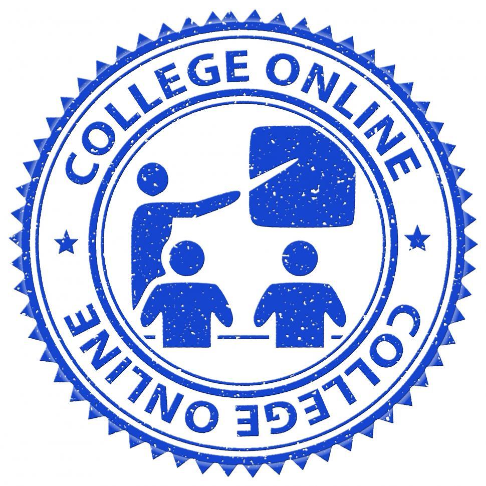 Free Image of College Online Shows Web Site And Colleges 