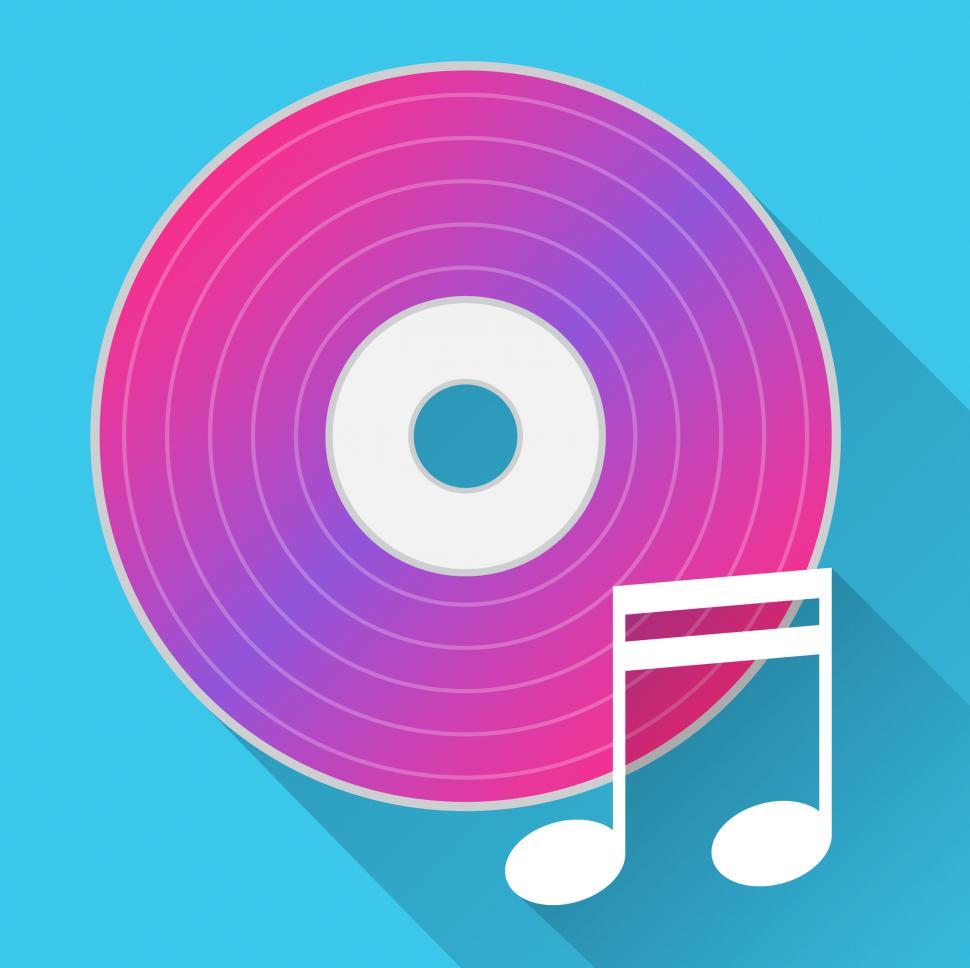 Free Image of Music Disc Represents Sound Track And Cd 