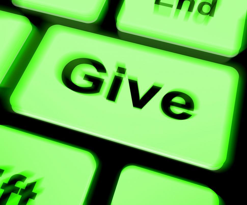 Free Image of Give Keyboard Means Bestowed Allot Or Grant 