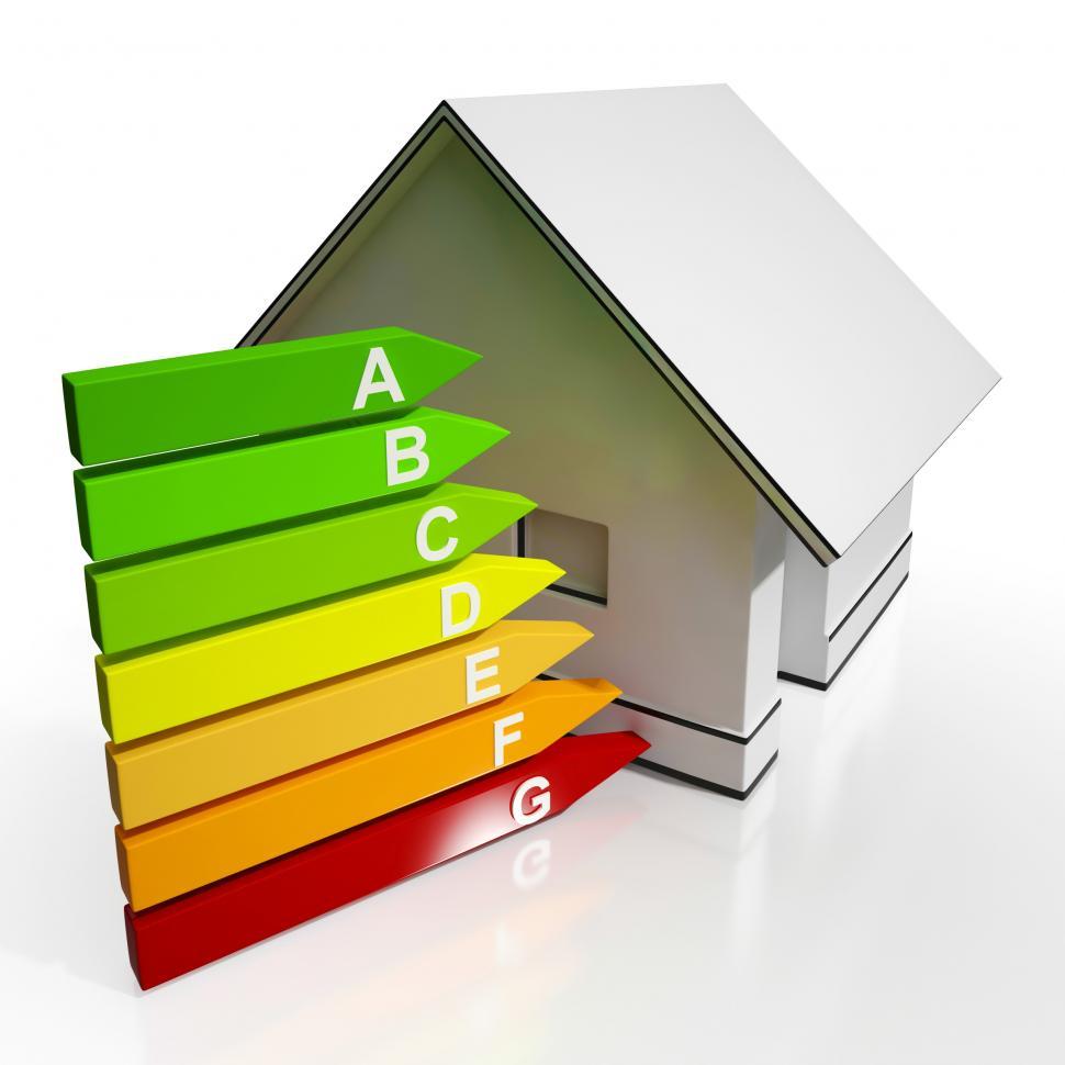Free Image of Energy Efficiency Rating And House Shows Conservation 