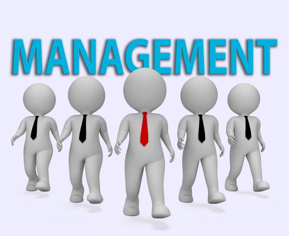 Free Image of Management Bosses Shows Managing Directors 3d Rendering 