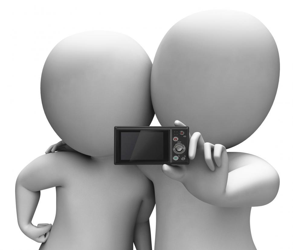 Free Image of Couple Portrait Photo Shows Camera Self Photo Snapshot 