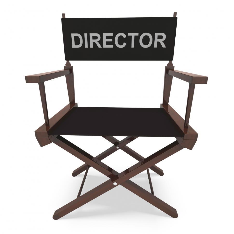 Free Image of Director s Chair Shows Movie Producer Or Filmmaker 