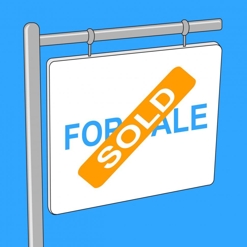 Free Image of House Sold Represents Sales Signage And Apartment 