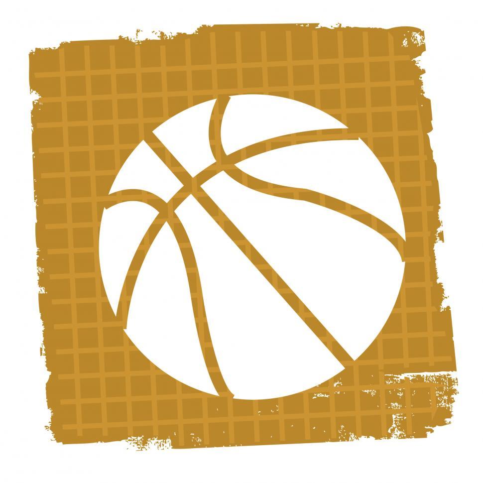 Free Image of Basketball Icon Shows Competition Game And Team 