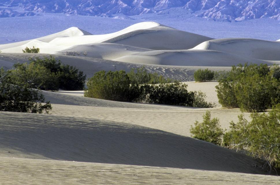 Free Image of sand dunes in the mountains 
