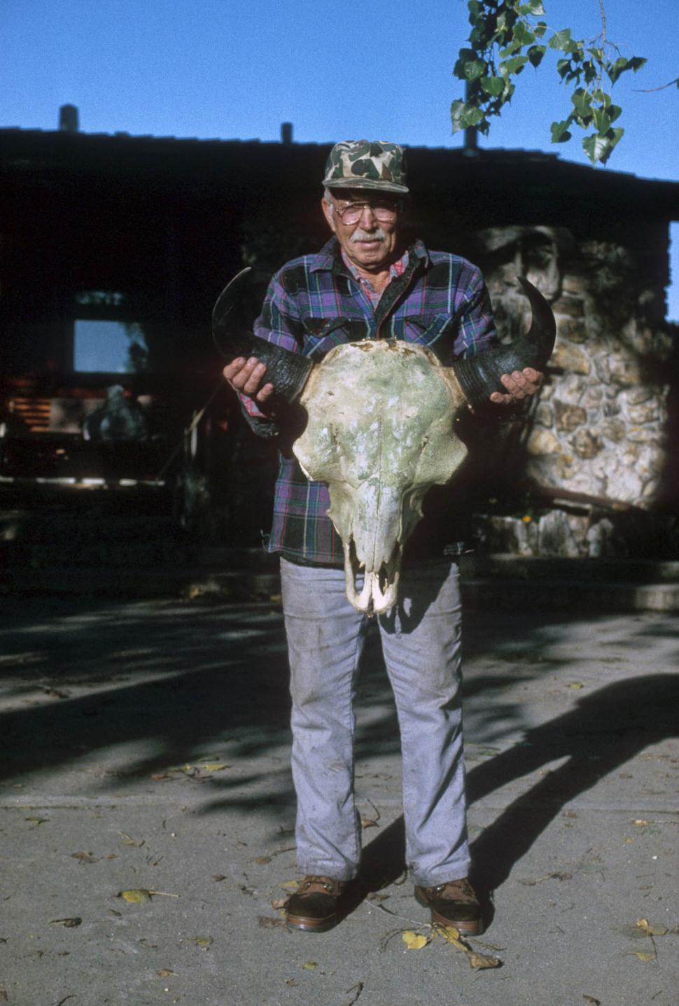 Free Image of man and animal skull 