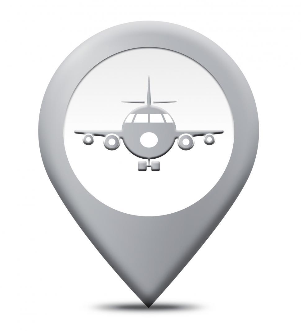 Free Image of Airport Location Means Landing Strip And Airplane 