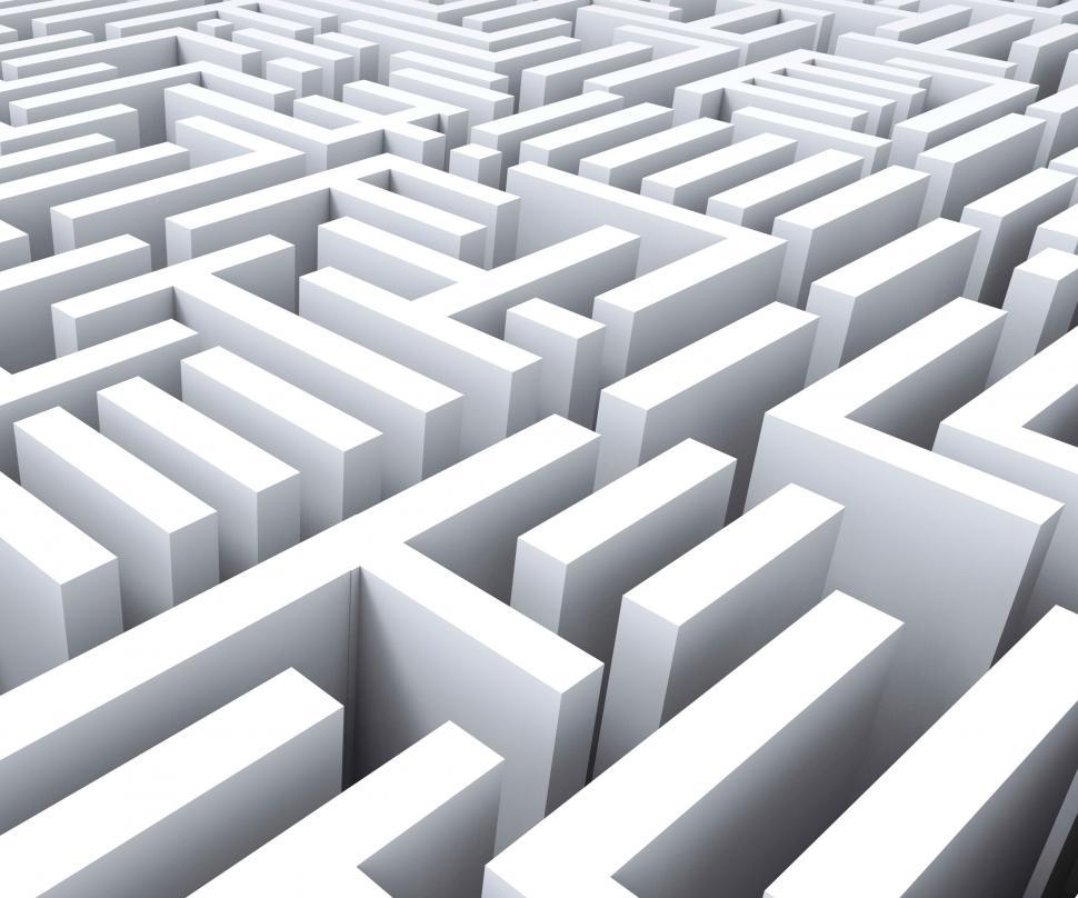 Free Image of Maze Shows Challenge Or Complexity 