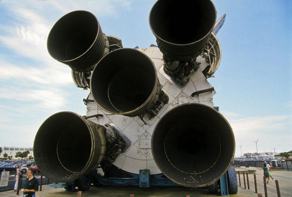 Free Image of Saturn V rocket engines  
