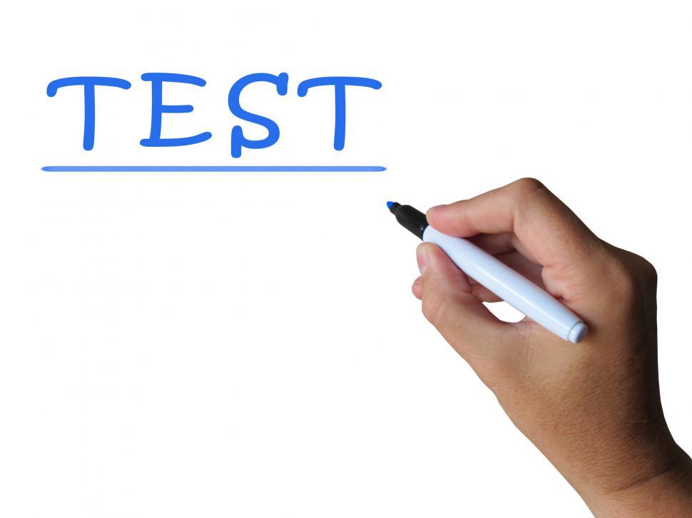Free Image of Test Word Means Examination Assessment And Mark 