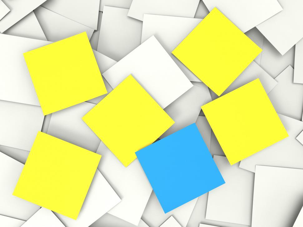 Free Image of Blank Postit Notes Shows Copyspace Memos And Notices 