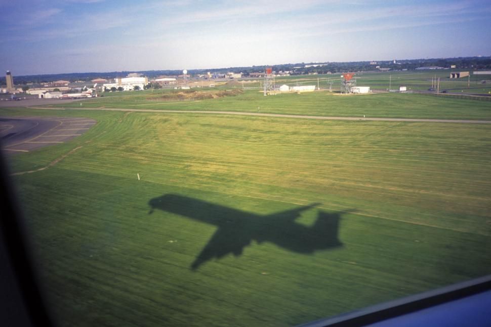 Free Image of Airplane Shadow 