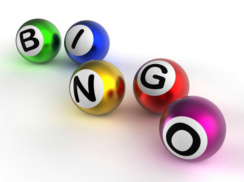 Free Image of Bingo Balls Showing Luck At Lottery 