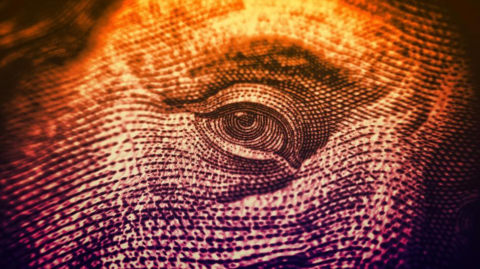 Free Image of Eyes on The Dollar - Money and Finance - Colorized 