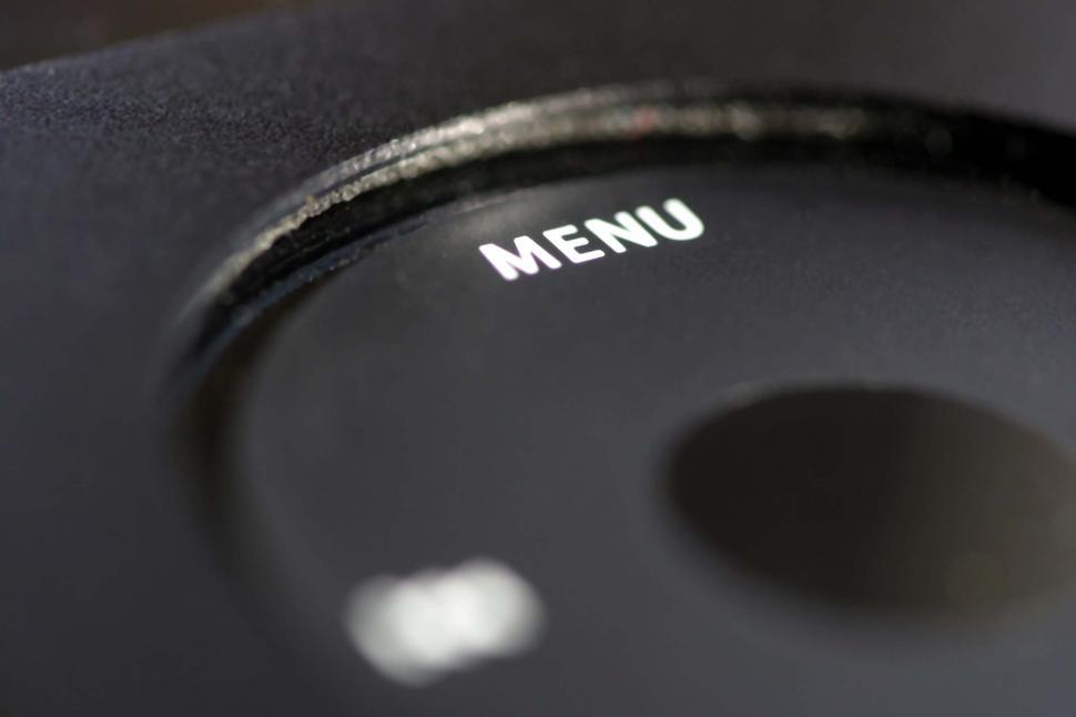 Free Image of Menu label on a navigation wheel 