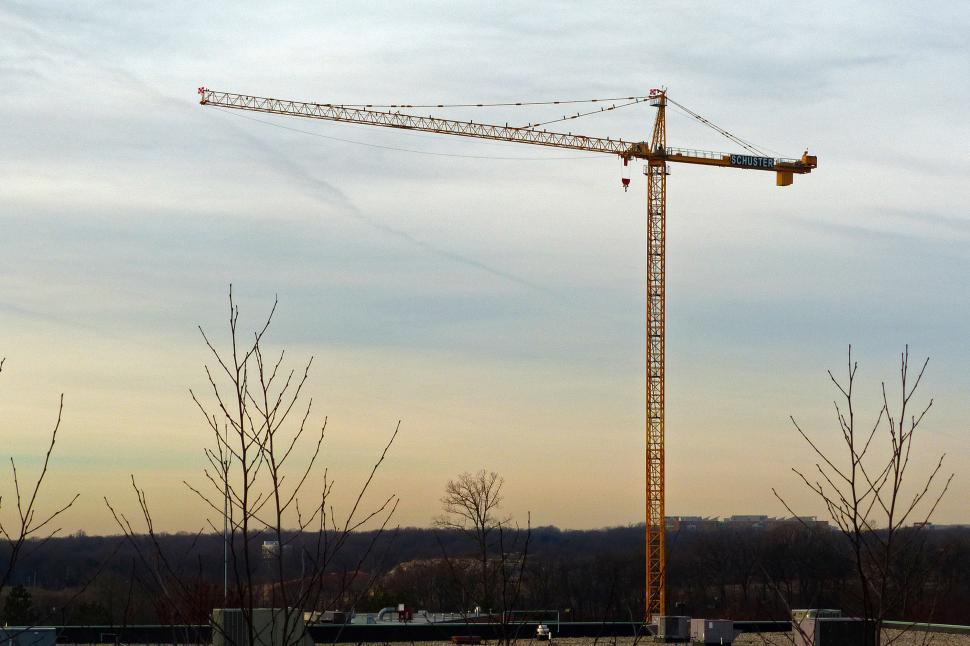 Free Image of Large Crane At Dawn 