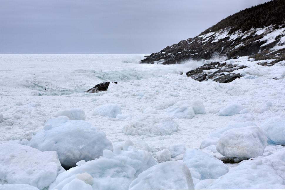 Free Image of Coastal Ice  