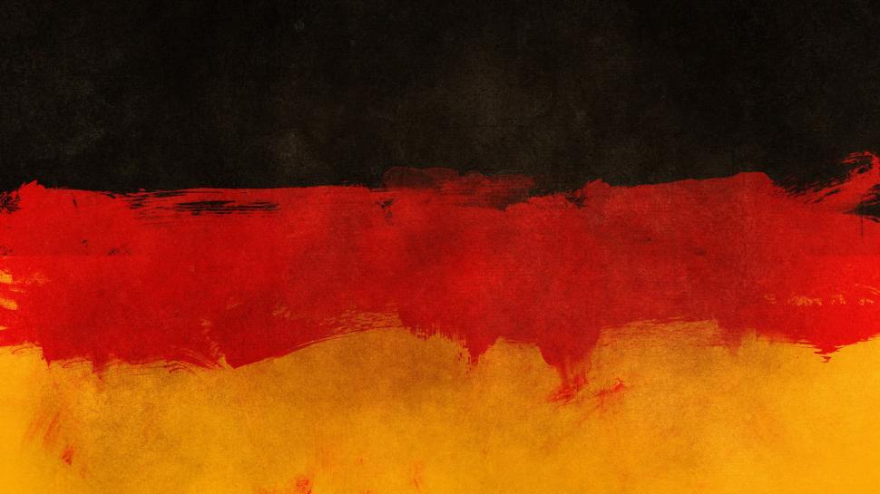 Free Image of Red and Yellow Painting on Black Background 