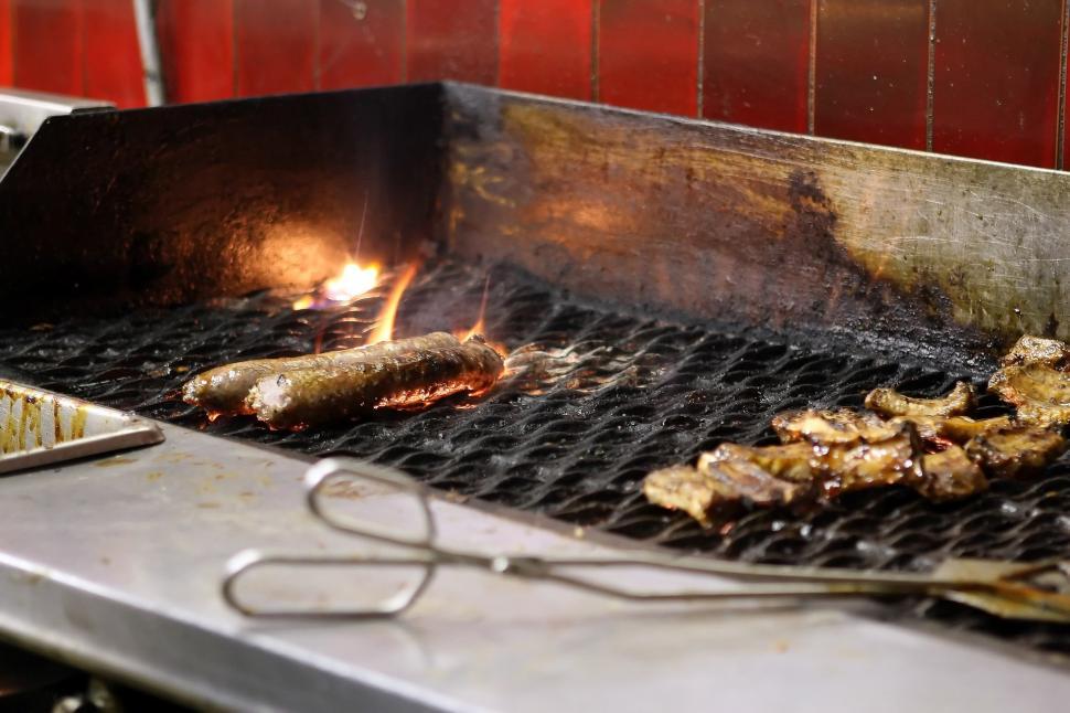 Free Image of Fish Grilling on a Barbecue 