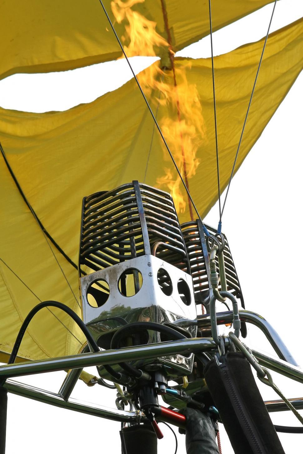 Free Image of Close Up of a Yellow Hot Air Balloon 