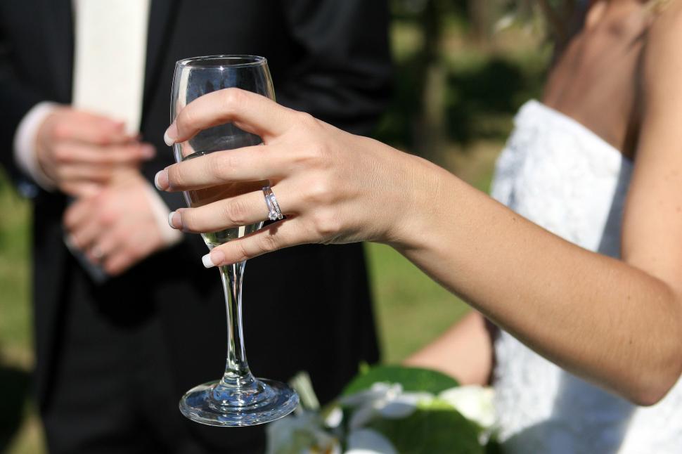 Free Image of Person Holding Wine Glass Close Up 