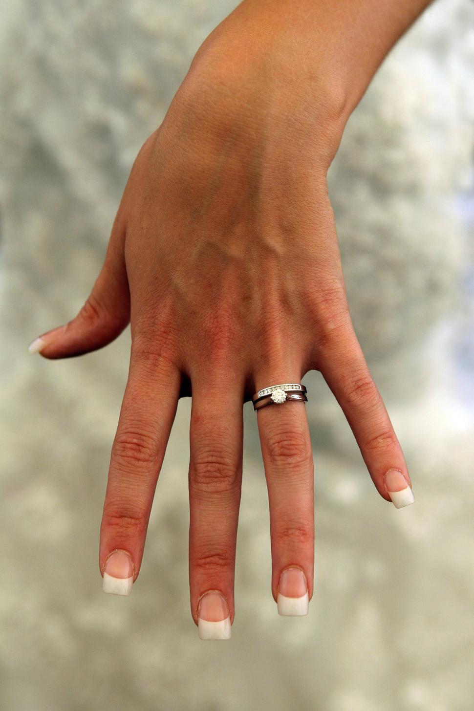 Free Image of Womans Hand Adorned With Ring 