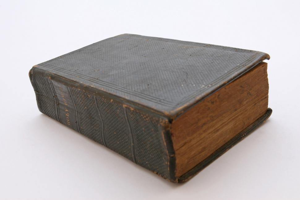 Free Image of Old Book on White Surface 
