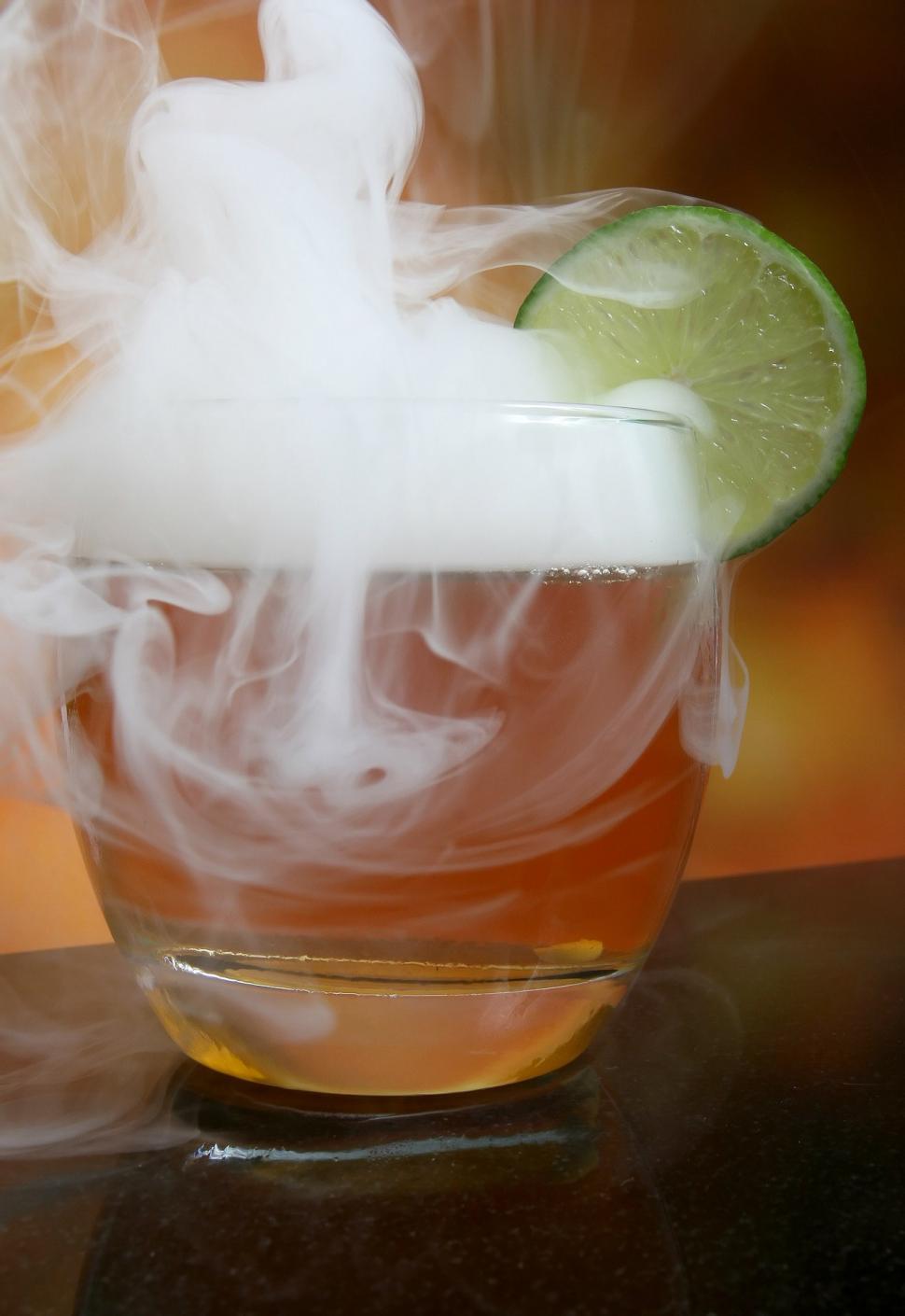 Free Image of Refreshing Cup of Lime-Infused Liquid 